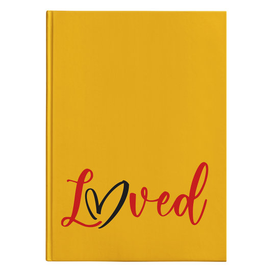 Loved [Orange Design] - Hardcover Journal